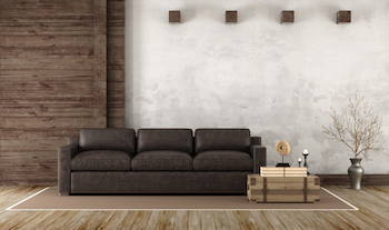 Home interior in rustic style